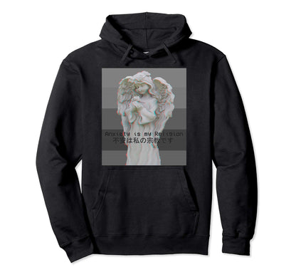 Anxiety Is My Religion Aesthetic Hoodie - Minimalist Print Unisex - T-Shirt, Sweatshirt, Hoodie