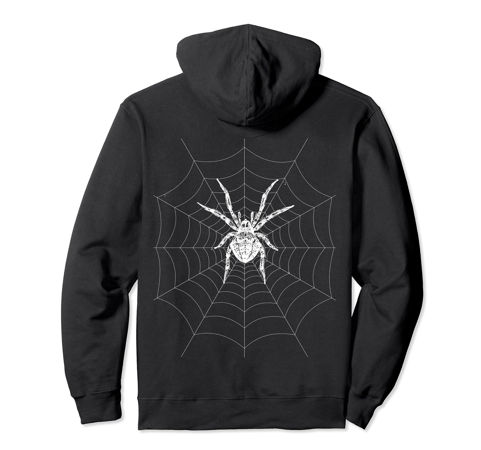 Large Spider Spider Web Hoodie - Custom Art Print for Adults - T-Shirt, Sweatshirt, Hoodie