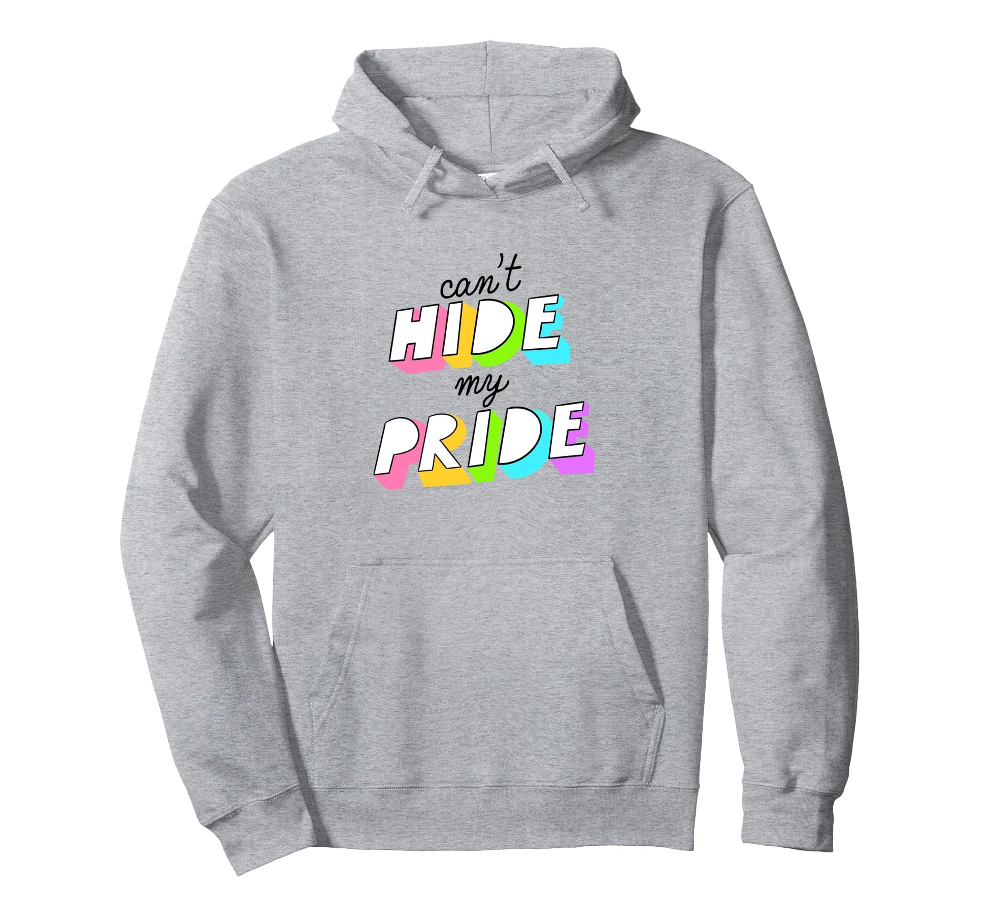 Trendy Pride Cant Hide My Pride Neon Hoodie - Trendy Graphic Men Women - T-Shirt, Sweatshirt, Hoodie