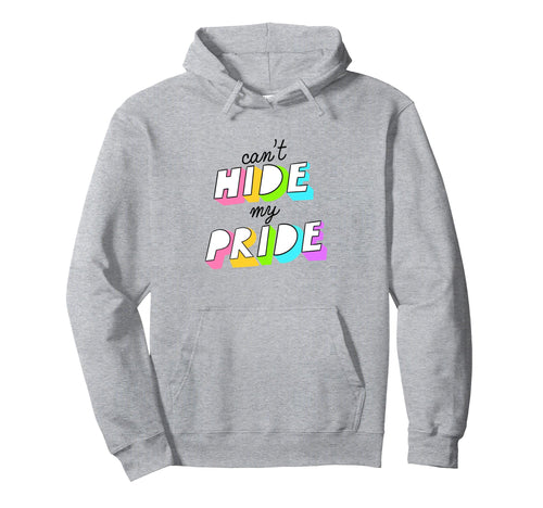 Trendy Pride Cant Hide My Pride Neon Hoodie - Trendy Graphic Men Women - T-Shirt, Sweatshirt, Hoodie
