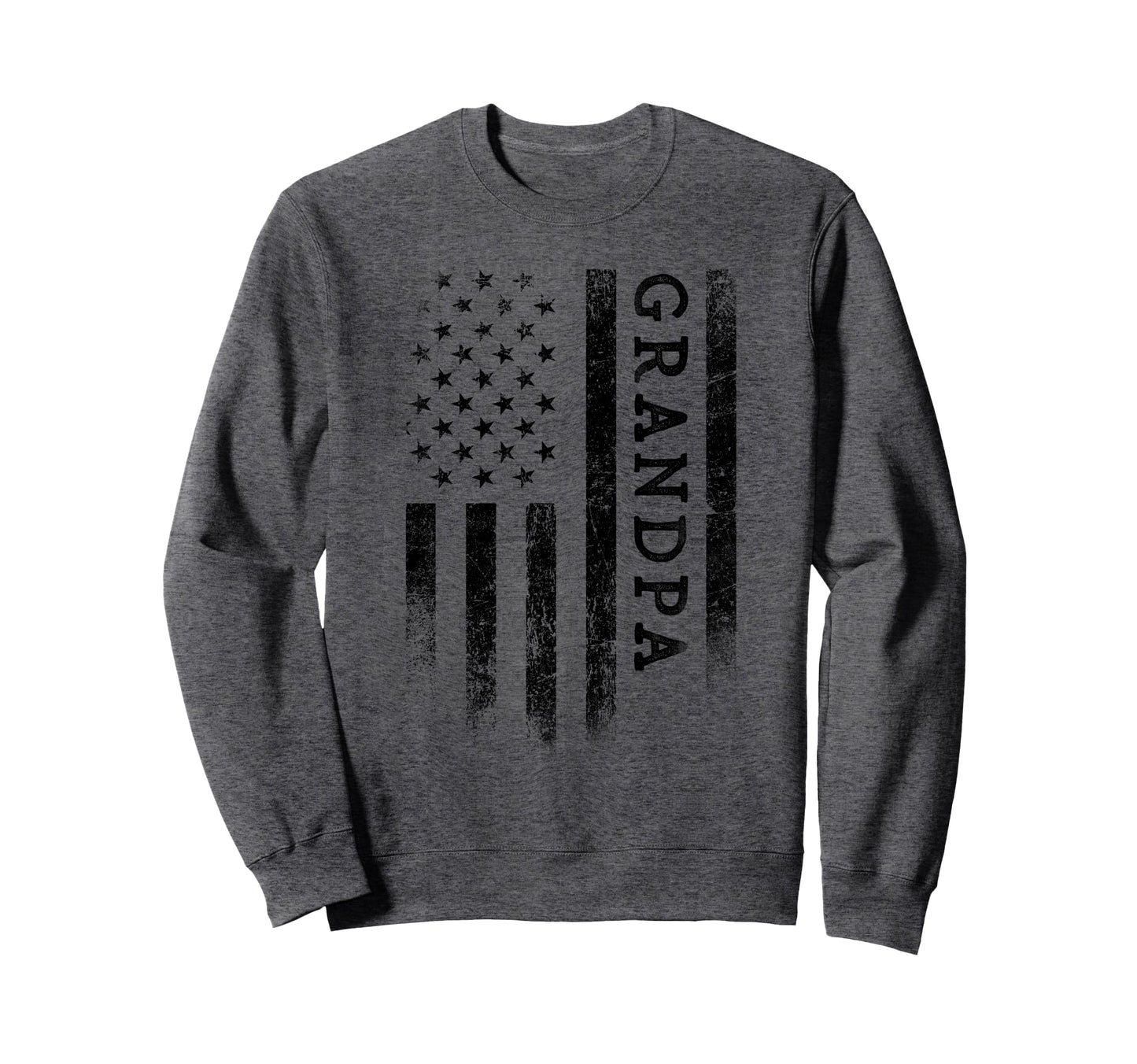 Grandpa Patriotic American Usa Flag Sweatshirt - Trendy Graphic Men Women - T-Shirt, Sweatshirt, Hoodie