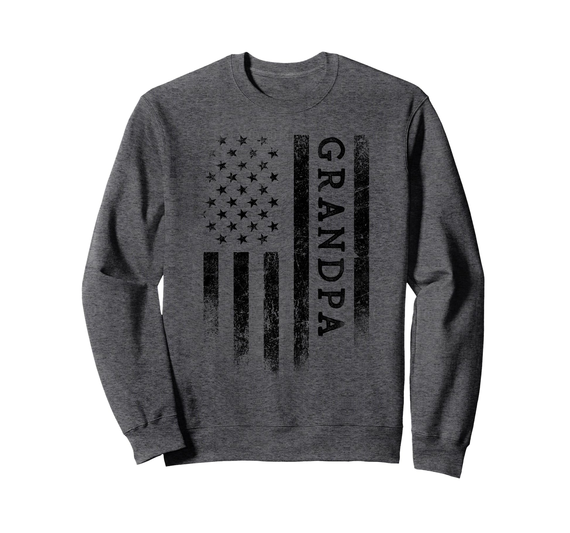 Grandpa Patriotic American Usa Flag Sweatshirt - Trendy Graphic Men Women - T-Shirt, Sweatshirt, Hoodie
