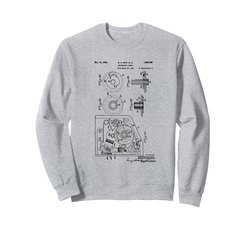 Camera Photographic Patent 1934 Sweatshirt - Novelty Apparel for Adults - T-Shirt, Sweatshirt, Hoodie