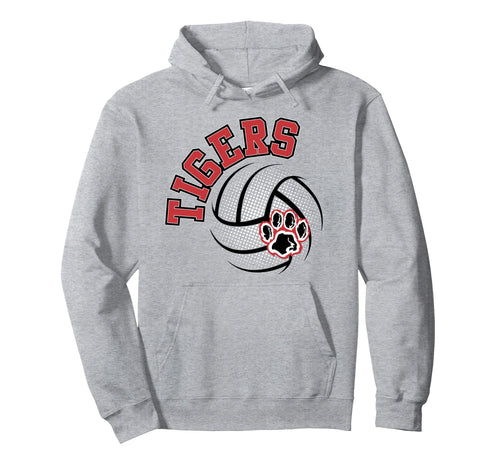 Tigers Volleyball Mom School Spirit Game Hoodie - Trendy Graphic Unisex - T-Shirt, Sweatshirt, Hoodie