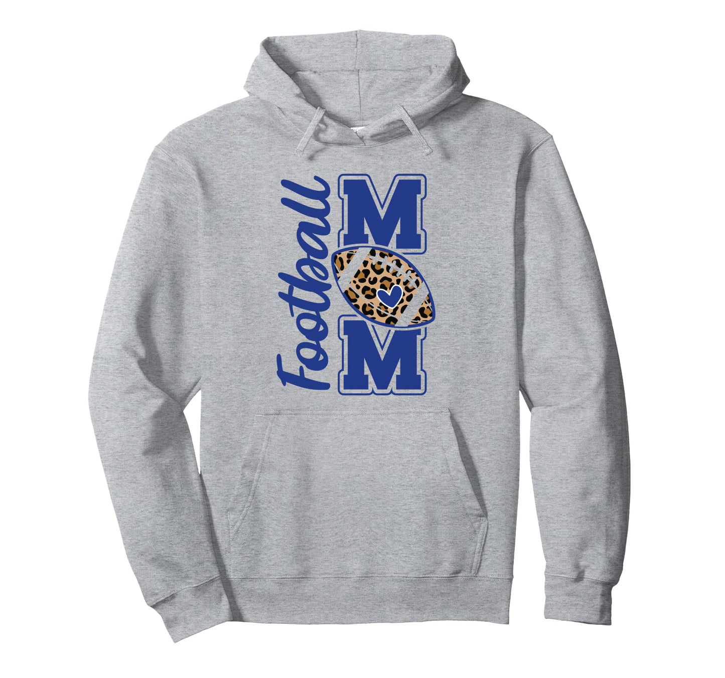 Game Day Leopard White And Blue High Hoodie - Streetwear Style Unisex - T-Shirt, Sweatshirt, Hoodie