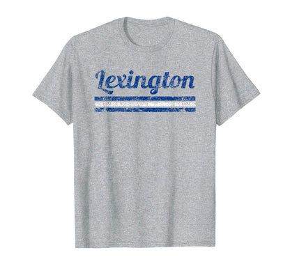 Lexington Kentucky Weathered Stripe T-Shirt - Unique Graphic Unisex - T-Shirt, Sweatshirt, Hoodie