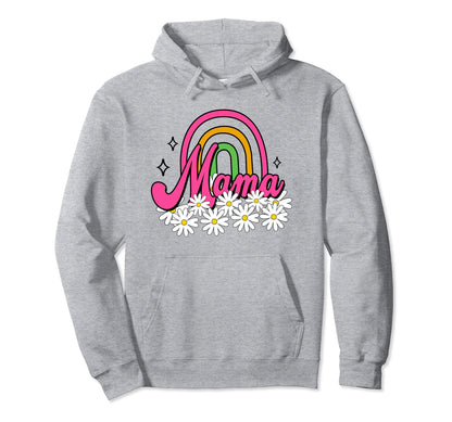 Mama Mini Rainbow Mommy Me Mom Hoodie - Aesthetic Graphic Men Women - T-Shirt, Sweatshirt, Hoodie