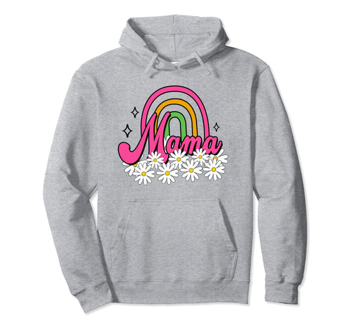 Mama Mini Rainbow Mommy Me Mom Hoodie - Aesthetic Graphic Men Women - T-Shirt, Sweatshirt, Hoodie