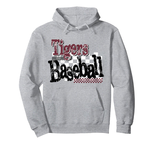 Tigers Baseball Mom Sports Mascot Hoodie - Aesthetic Graphic for Adults - T-Shirt, Sweatshirt, Hoodie