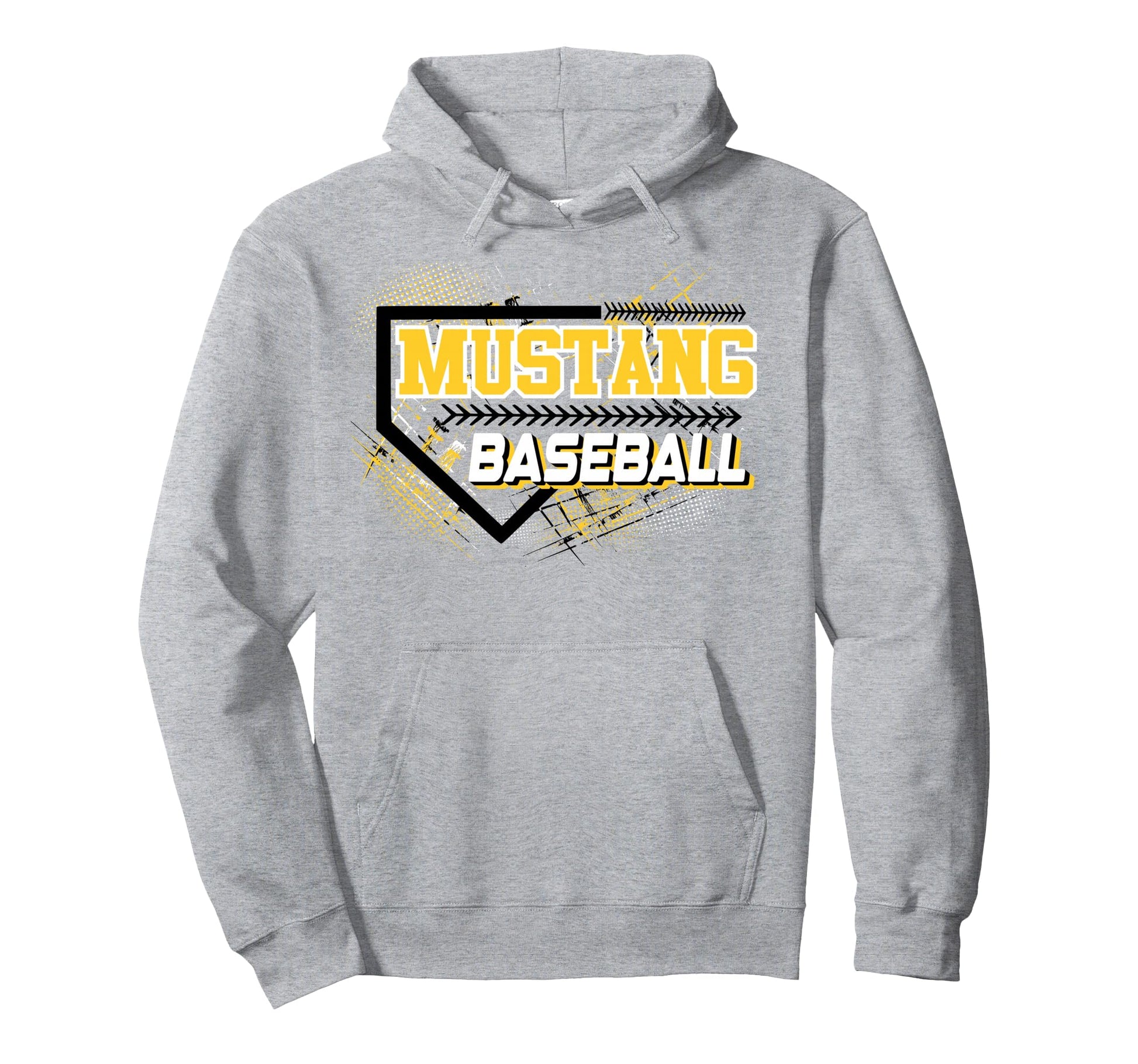 Mustangs Baseball Mom Game Day Mascot Hoodie - Novelty Apparel Unisex - T-Shirt, Sweatshirt, Hoodie