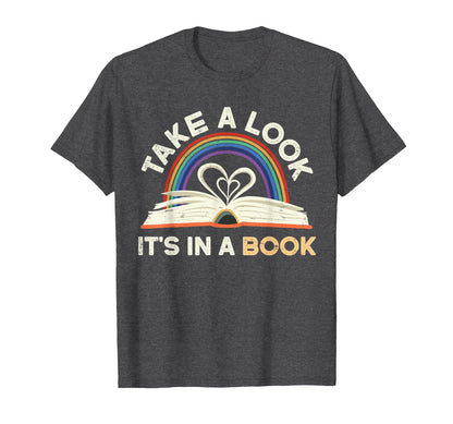 Take Its Book Reading Rainbow T-Shirt - Trendy Graphic Unisex - T-Shirt, Sweatshirt, Hoodie