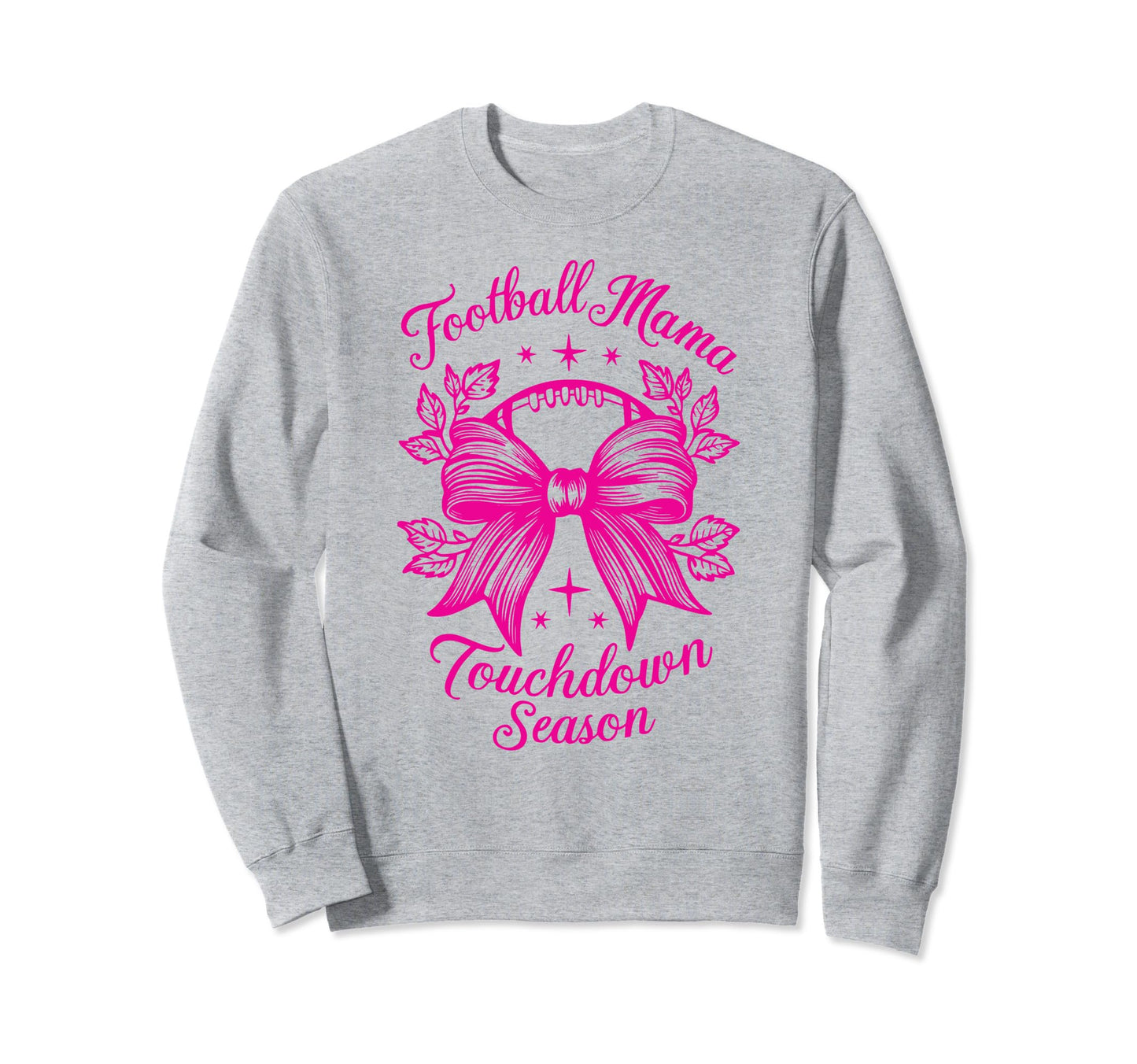 Womens Moms Coquette Bow Football Sweatshirt - Streetwear Style Unisex - T-Shirt, Sweatshirt, Hoodie