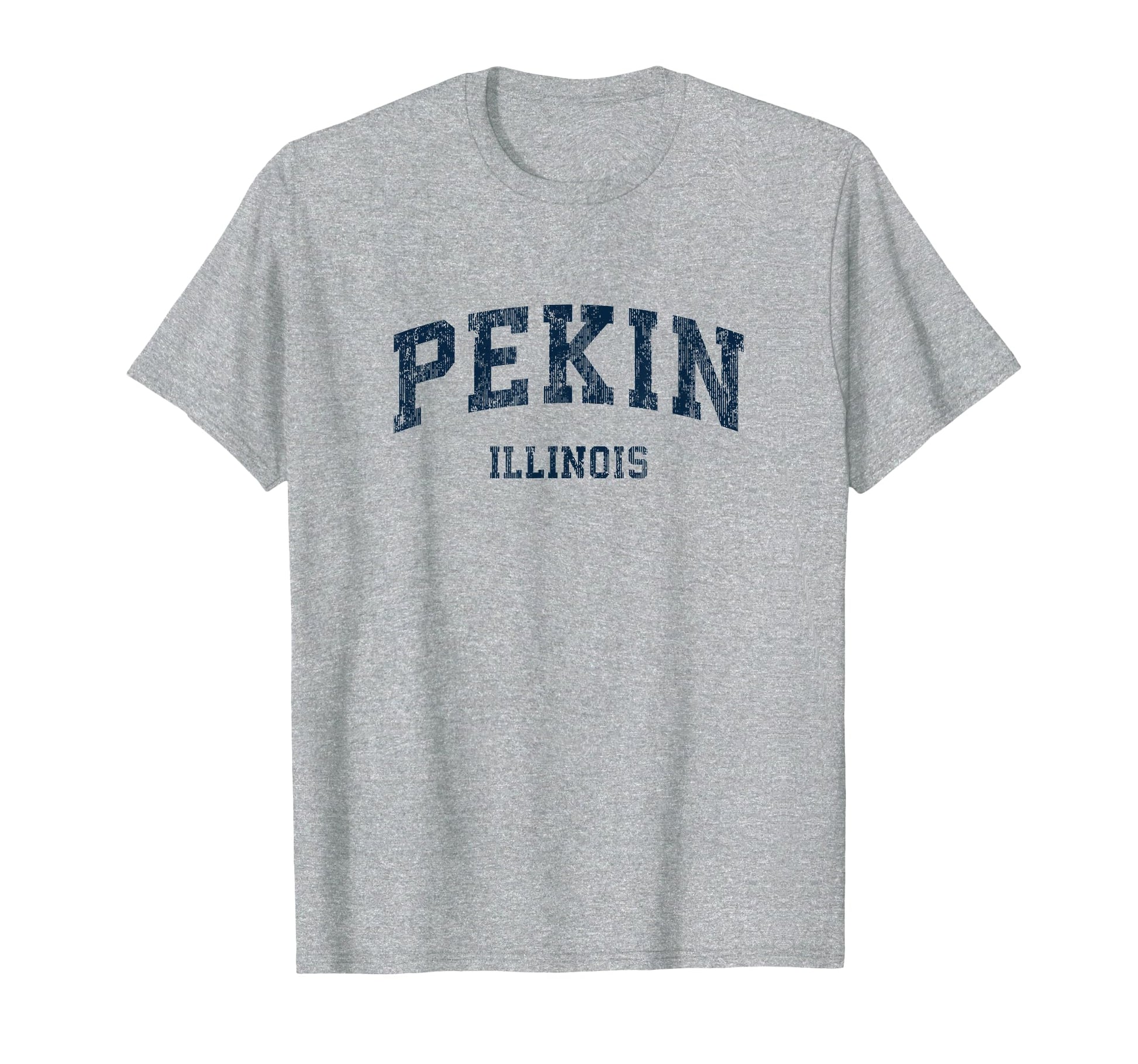 Pekin Illinois Il Varsity Sports Navy T-Shirt - Streetwear Style Men Women - T-Shirt, Sweatshirt, Hoodie