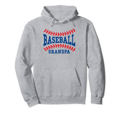Baseball Grandpa Laces Little Hoodie - Casual Everyday Wear Men Women - T-Shirt, Sweatshirt, Hoodie
