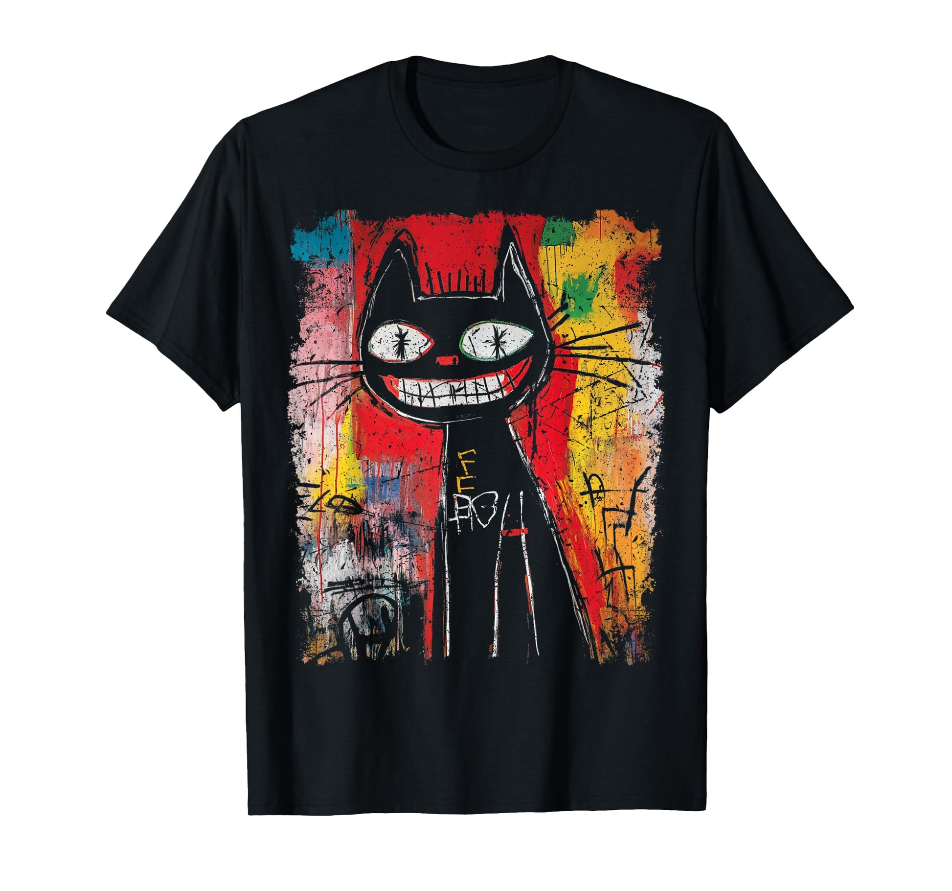 Pop Art Cat 90S Mens Graffiti T-Shirt - Aesthetic Graphic Men Women - T-Shirt, Sweatshirt, Hoodie