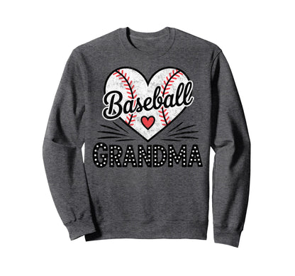 Baseball Nana Grandma Player Fan Sweatshirt - Trendy Graphic Unisex - T-Shirt, Sweatshirt, Hoodie
