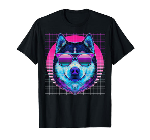 Alaskan Malamute Sunglasses Dog T-Shirt - Custom Art Print for Adults - T-Shirt, Sweatshirt, Hoodie