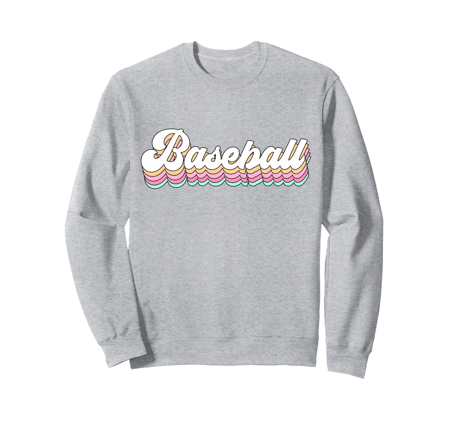 Mom Baseball Aesthetic Teen Sweatshirt - Fun Novelty Design for Adults - T-Shirt, Sweatshirt, Hoodie