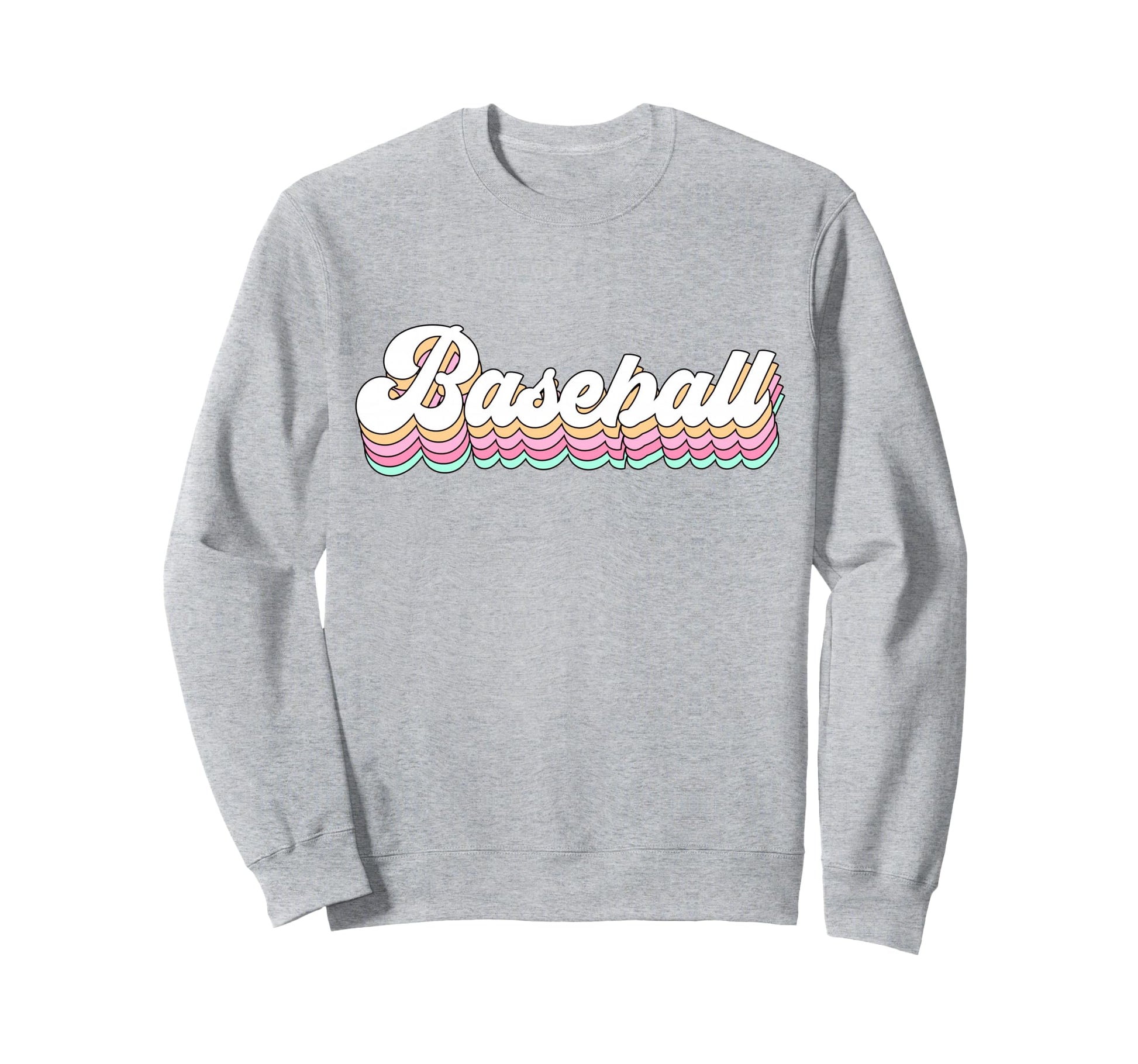 Mom Baseball Aesthetic Teen Sweatshirt - Fun Novelty Design for Adults - T-Shirt, Sweatshirt, Hoodie