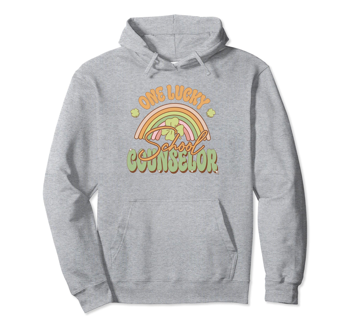 One Lucky School Counselor St Hoodie - Aesthetic Graphic for Adults - T-Shirt, Sweatshirt, Hoodie