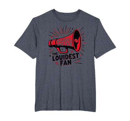 Baseball Sister Loudest Fan Megaphone T-Shirt - Trendy Graphic Unisex - T-Shirt, Sweatshirt, Hoodie