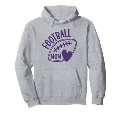 Womens Game Day Purple And White High Hoodie - Custom Art Print Men Women - T-Shirt, Sweatshirt, Hoodie