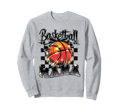 Basketball Mama Checkered Game Day Sweatshirt - Trendy Graphic Men Women - T-Shirt, Sweatshirt, Hoodie