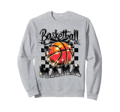 Basketball Mama Checkered Game Day Sweatshirt - Trendy Graphic Men Women - T-Shirt, Sweatshirt, Hoodie