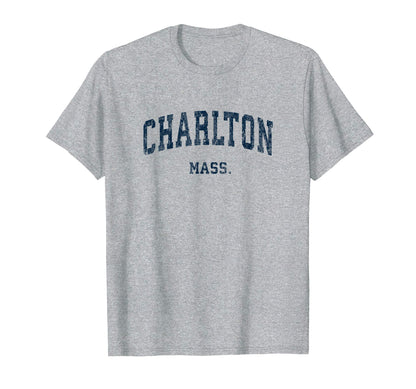Charlton Massachusetts Ma Varsity T-Shirt - Aesthetic Graphic for Adults - T-Shirt, Sweatshirt, Hoodie