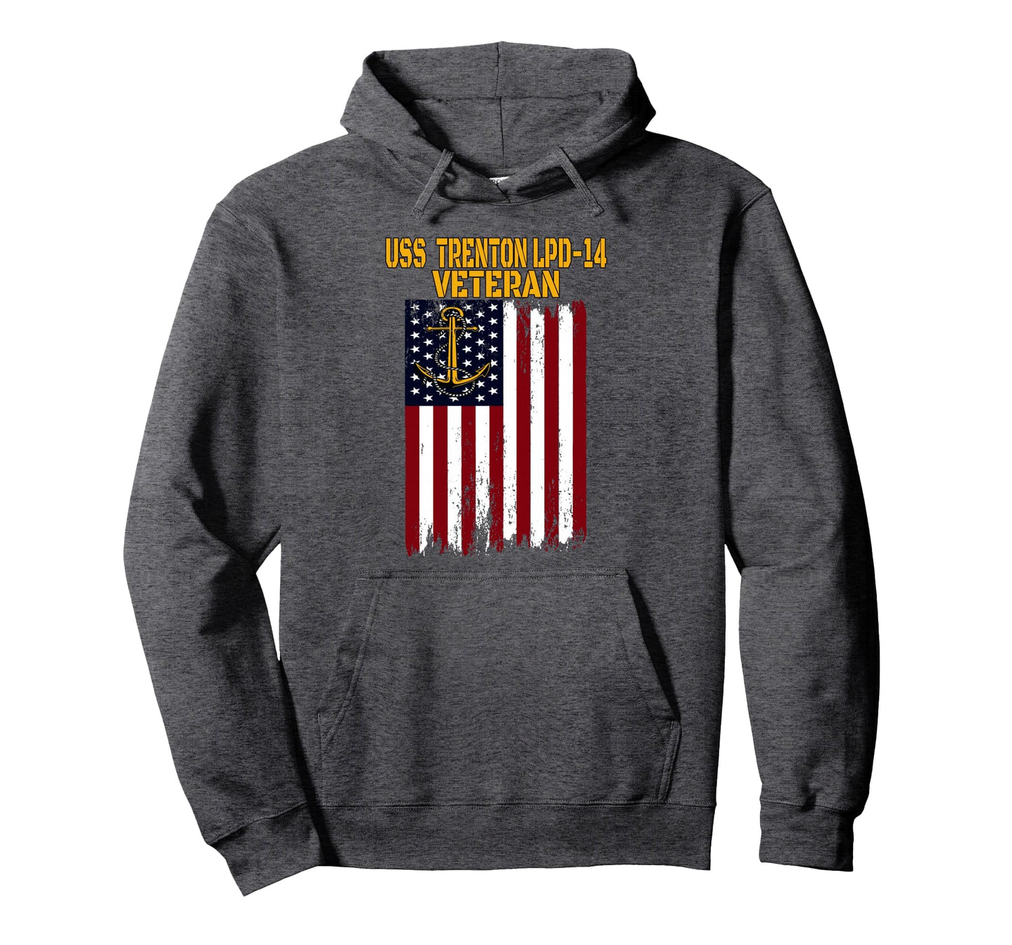 Uss Trenton Lpd 14 Amphibious Transport Hoodie - Graphic Print for Adults - T-Shirt, Sweatshirt, Hoodie