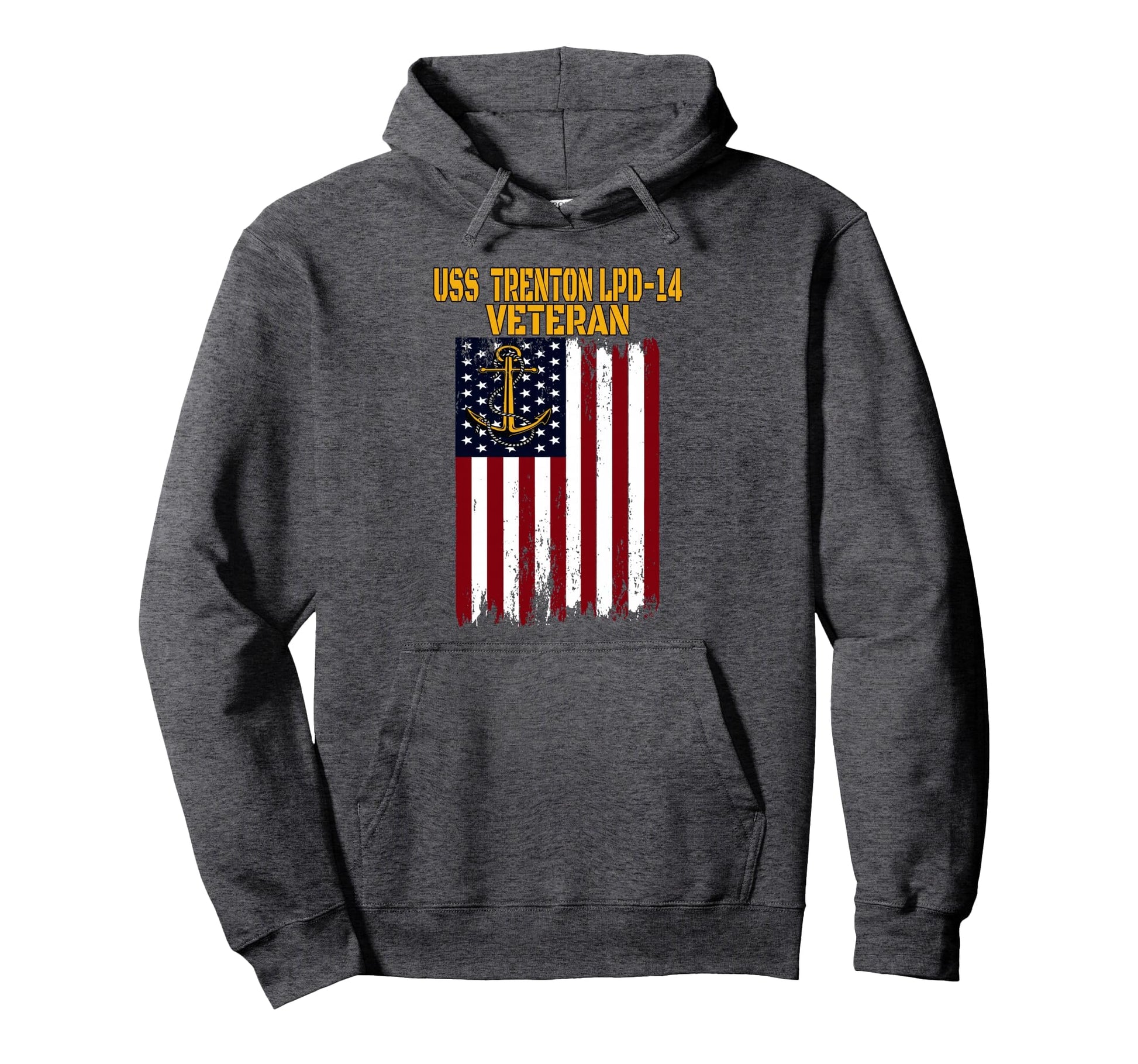 Uss Trenton Lpd 14 Amphibious Transport Hoodie - Graphic Print for Adults - T-Shirt, Sweatshirt, Hoodie