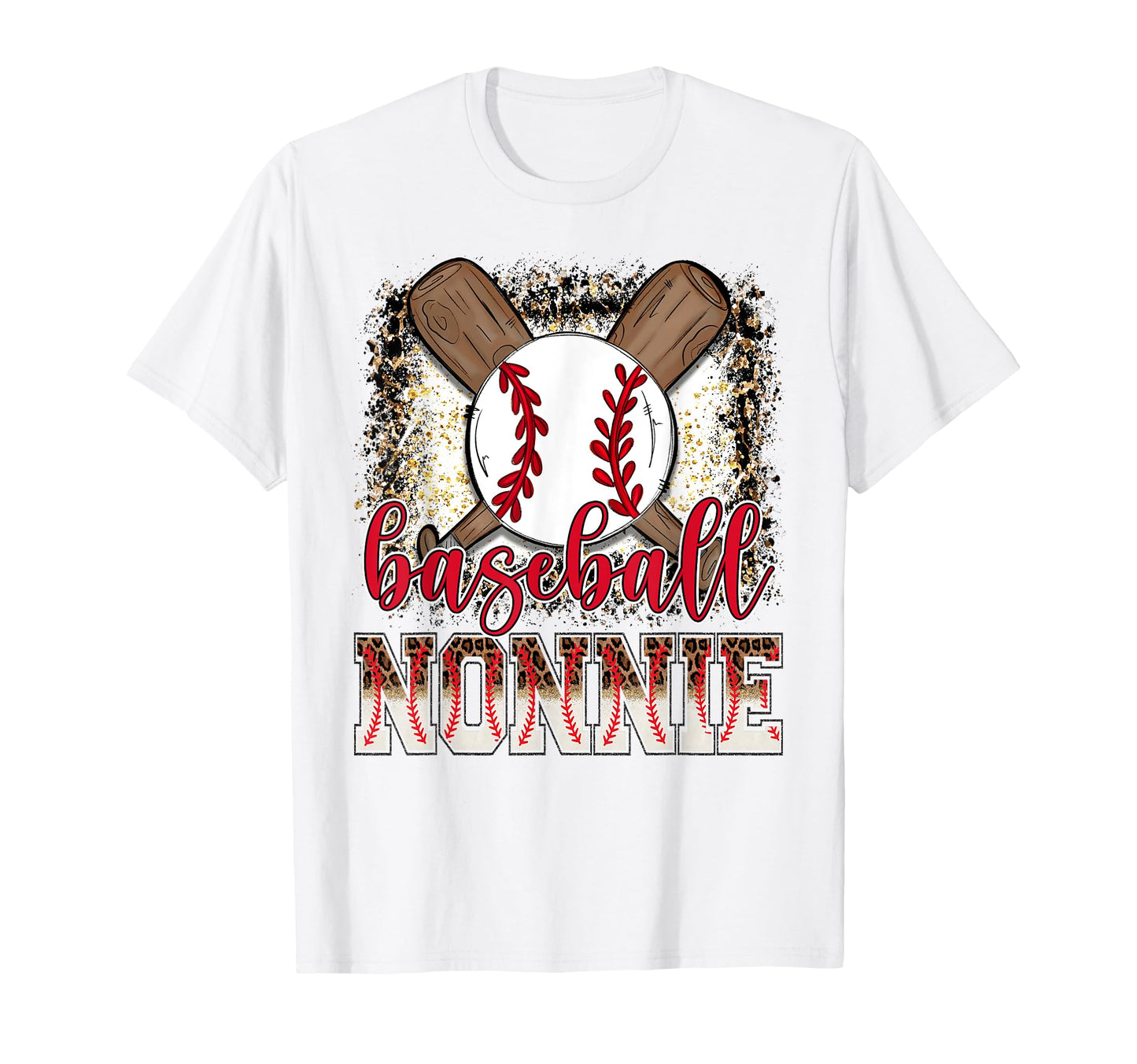Baseball Nonnie Leopard Proud Ball T-Shirt - Aesthetic Graphic Unisex - T-Shirt, Sweatshirt, Hoodie
