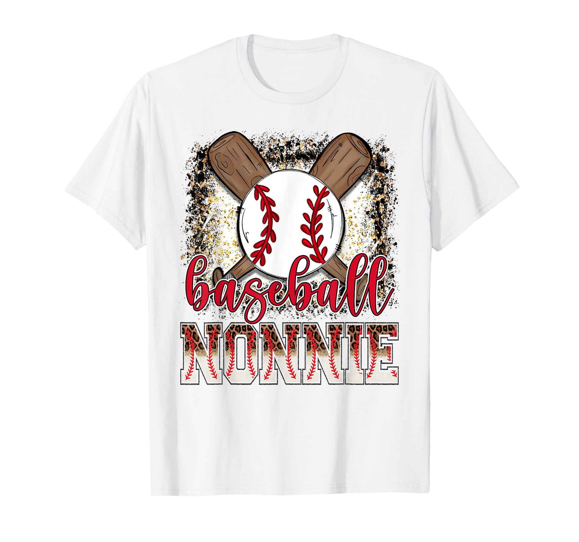 Baseball Nonnie Leopard Proud Ball T-Shirt - Aesthetic Graphic Unisex - T-Shirt, Sweatshirt, Hoodie