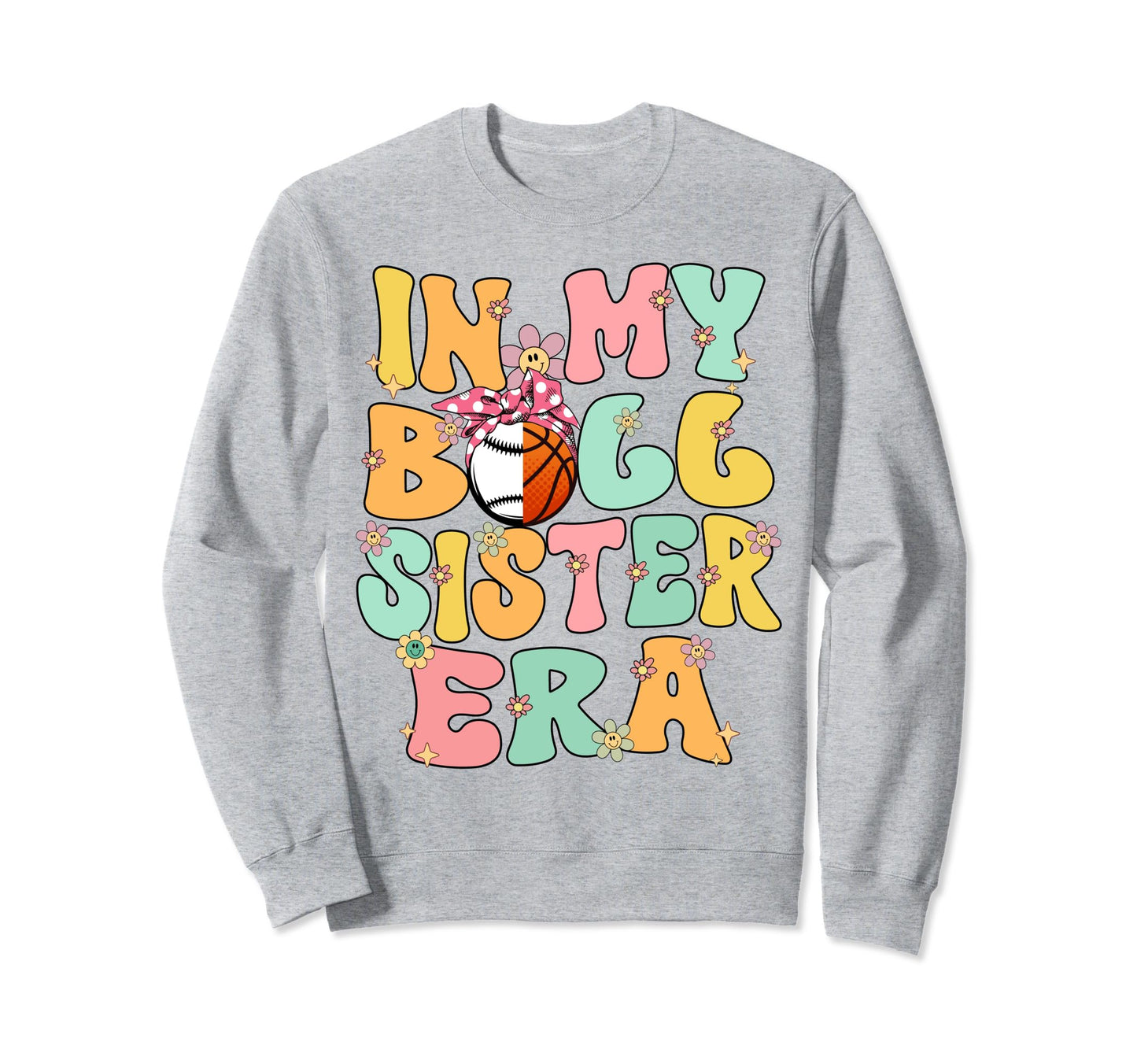 My Ball Sister Era Groovy Baseball Sweatshirt - Trendy Graphic Men Women - T-Shirt, Sweatshirt, Hoodie