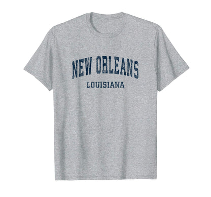 New Orleans Louisiana La Varsity T-Shirt - Unique Graphic for Adults - T-Shirt, Sweatshirt, Hoodie