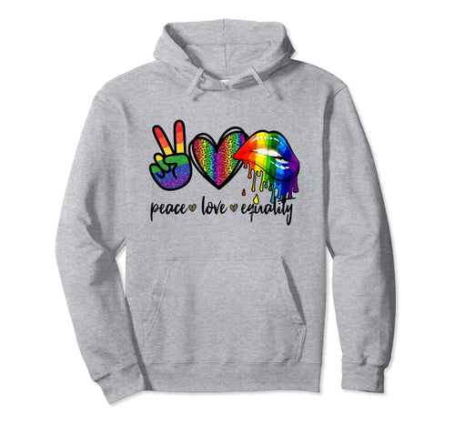 Peace Sign Heart Love Equality Hoodie - Casual Everyday Wear for Adults - T-Shirt, Sweatshirt, Hoodie