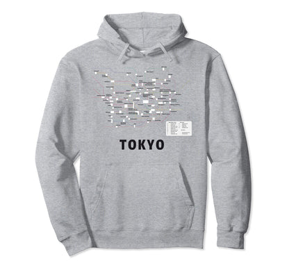 Tokyo City Japan Tokyo Underground Subway Hoodie - Unique Graphic Unisex - T-Shirt, Sweatshirt, Hoodie