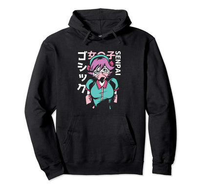 Japanse Anime Senpai Hoodie - Novelty Apparel Men Women - T-Shirt, Sweatshirt, Hoodie