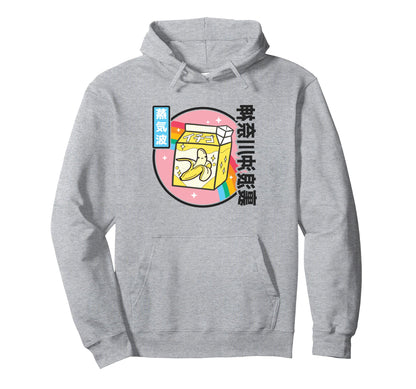 Banana Milk Rainbow Japan Otaku Hoodie - Casual Everyday Wear Men Women - T-Shirt, Sweatshirt, Hoodie