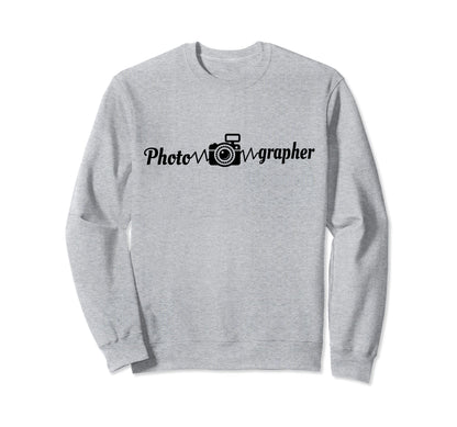 Photographer Heartbeat Sweatshirt - Minimalist Print for Adults - T-Shirt, Sweatshirt, Hoodie