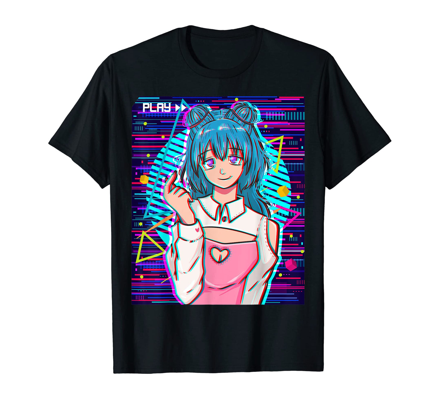 Vaporwave Aesthetic Japanese Anime T-Shirt - Trendy Graphic for Adults - T-Shirt, Sweatshirt, Hoodie