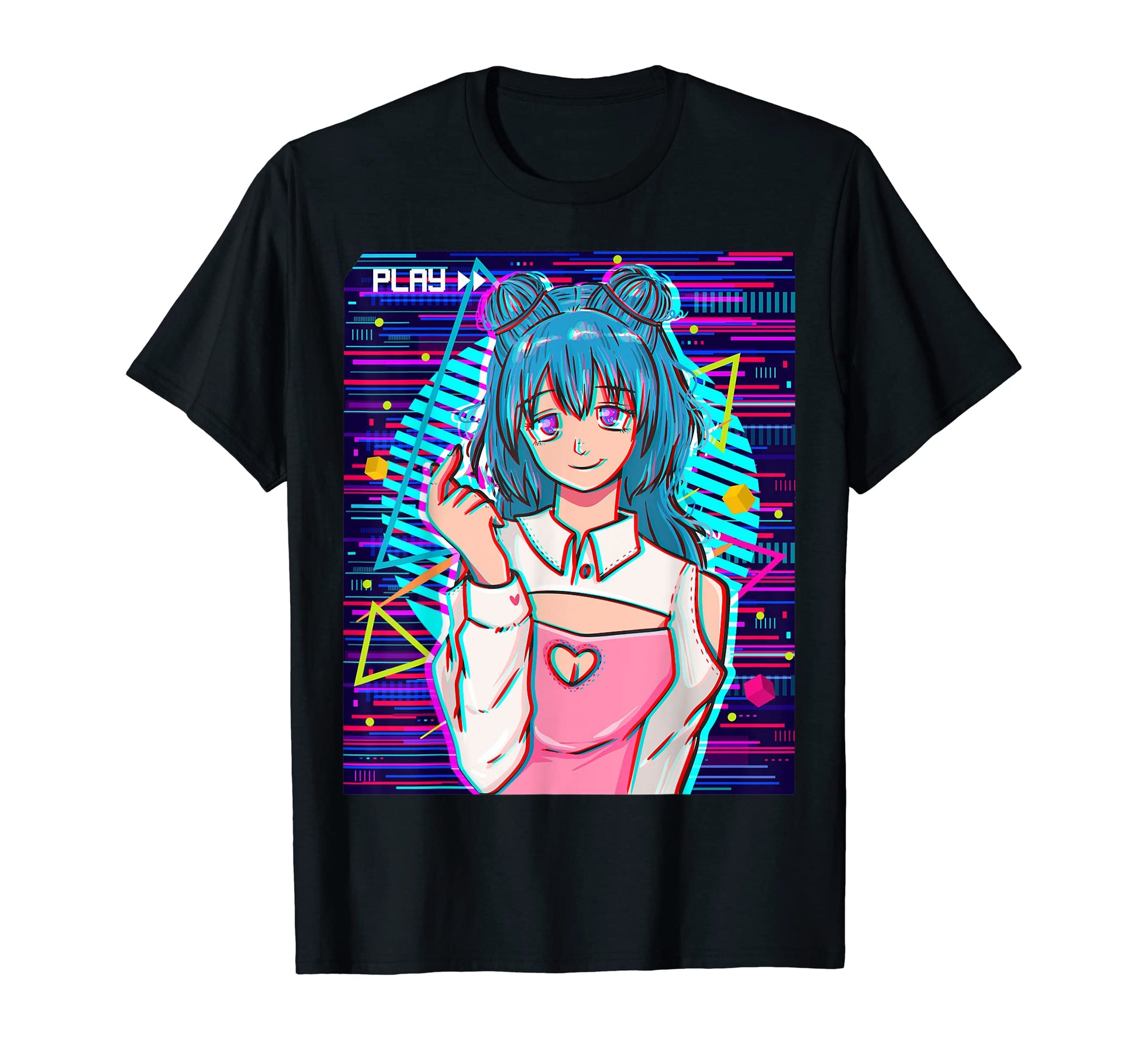 Vaporwave Aesthetic Japanese Anime T-Shirt - Trendy Graphic for Adults - T-Shirt, Sweatshirt, Hoodie