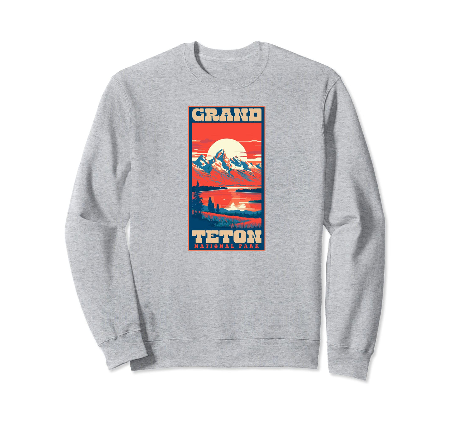 Grand Teton National Park 1980S Sweatshirt - Casual Everyday Wear Unisex - T-Shirt, Sweatshirt, Hoodie