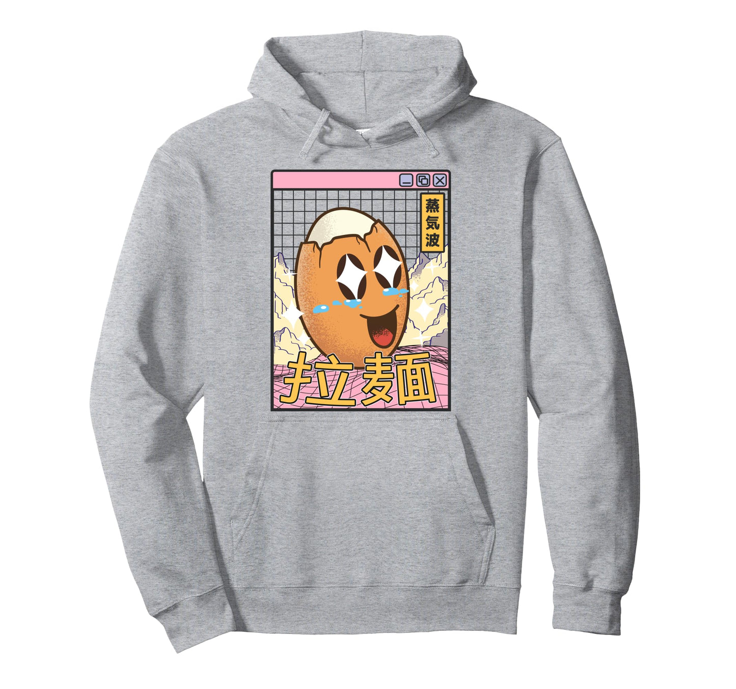 Happy Egg Digital Japan Pastel 80S Otaku Hoodie - Trendy Graphic Men Women - T-Shirt, Sweatshirt, Hoodie