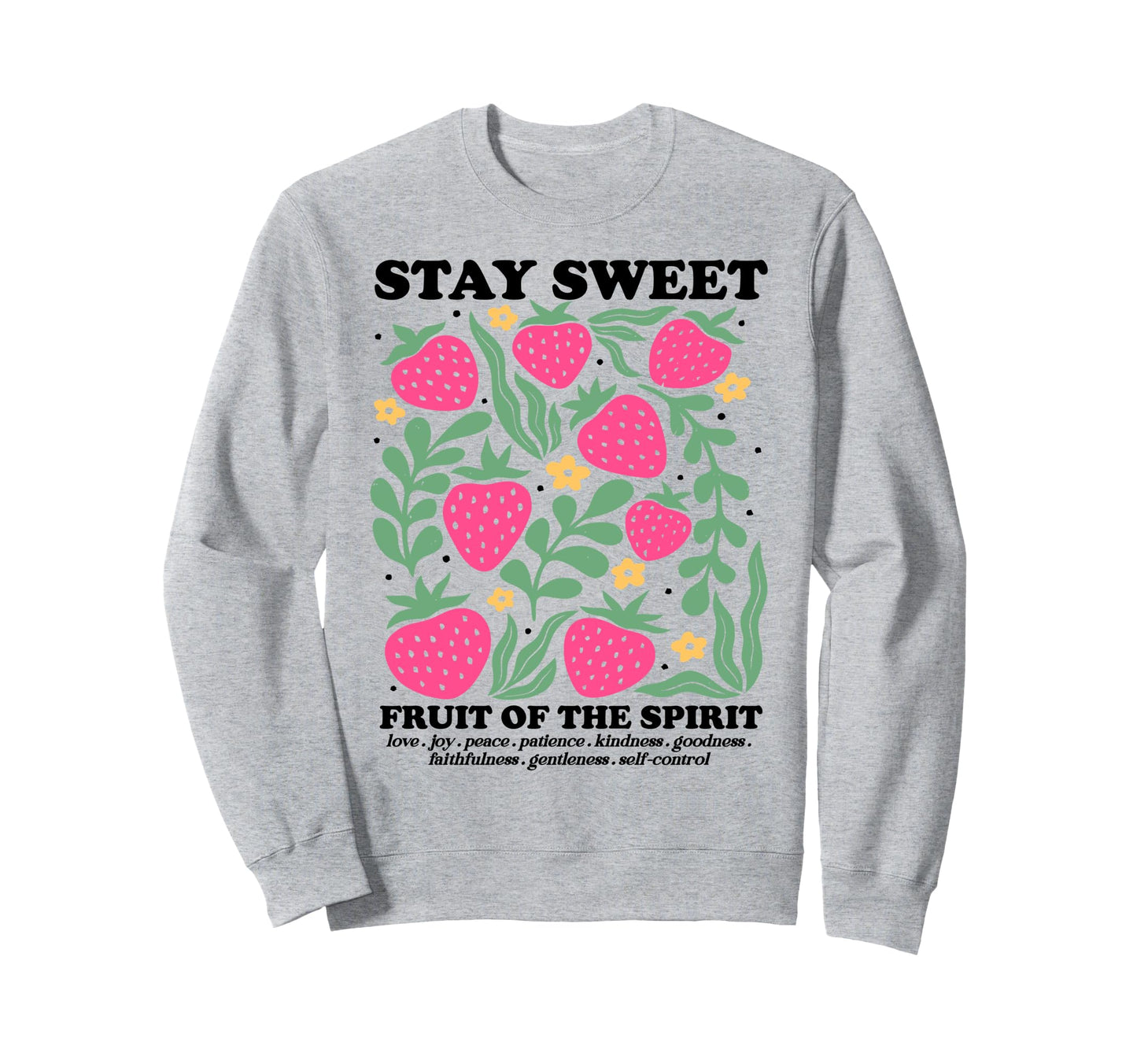 Boho Christian Strawberry Bible Verse Sweatshirt - Novelty Apparel Unisex - T-Shirt, Sweatshirt, Hoodie