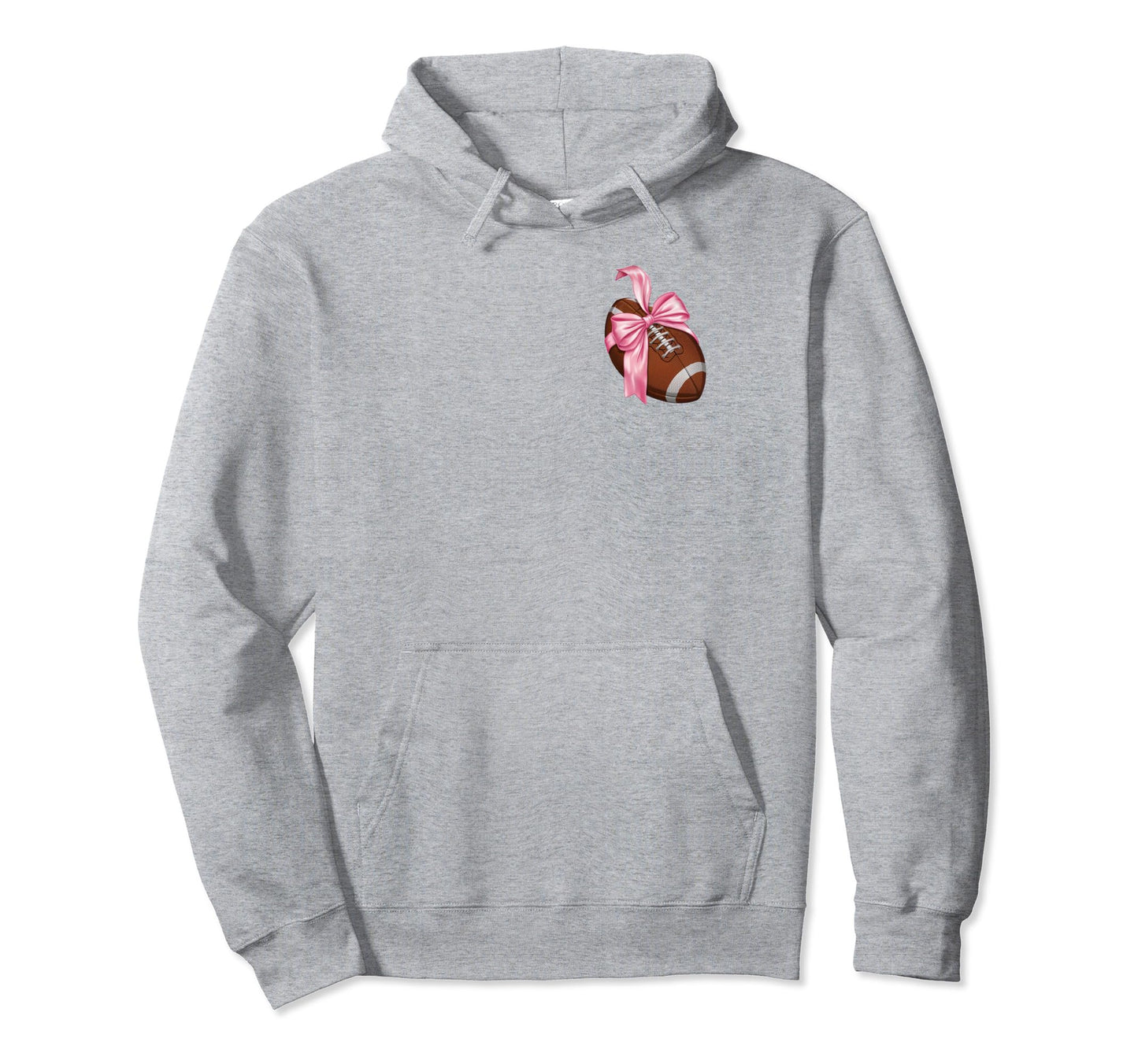 Womens Moms Coquette Bow Football Lover Hoodie - Streetwear Style Unisex - T-Shirt, Sweatshirt, Hoodie