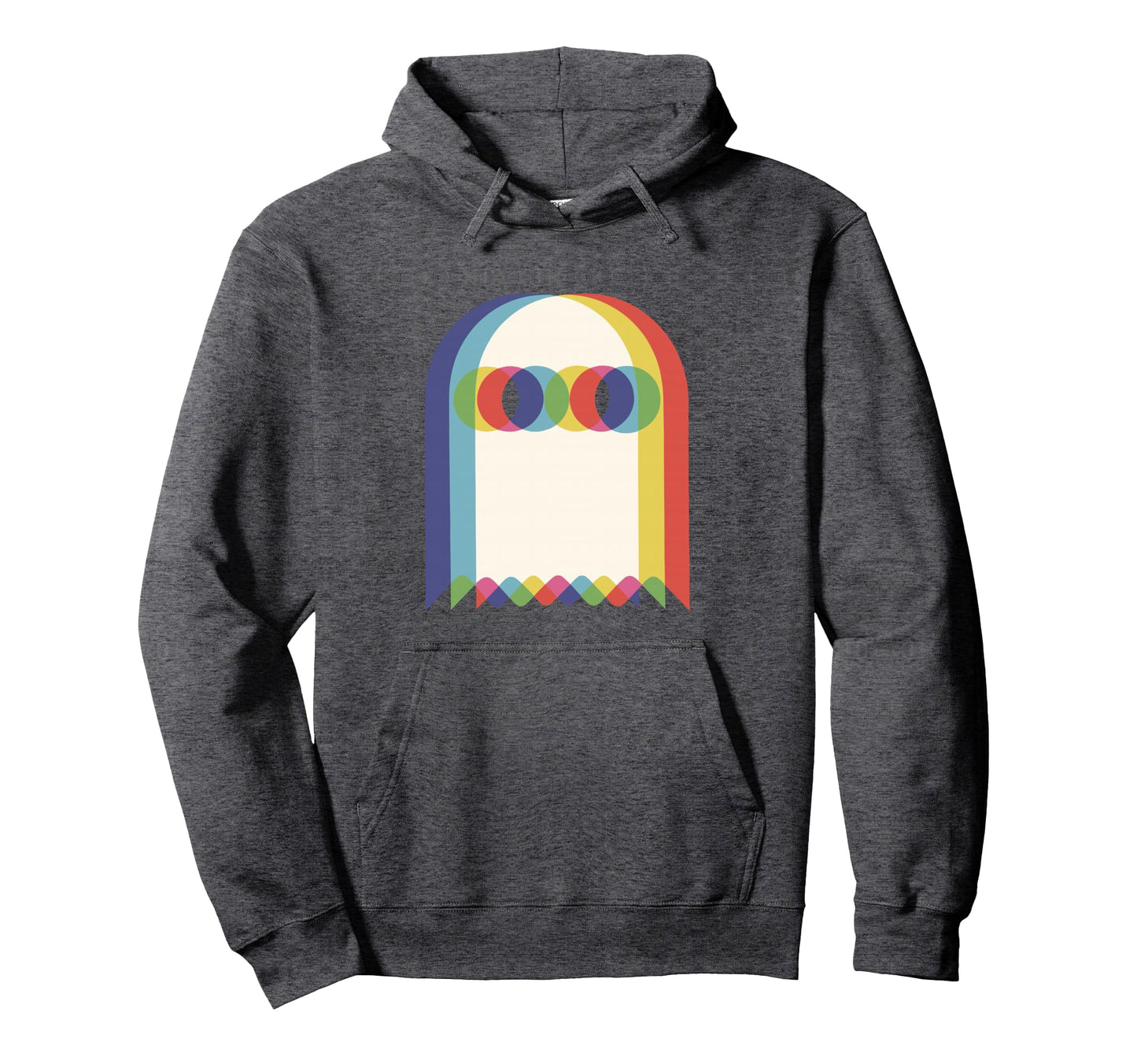 Vaporwave Psychedelic Ghost Halloween Hoodie - Minimalist Print for Adults - T-Shirt, Sweatshirt, Hoodie