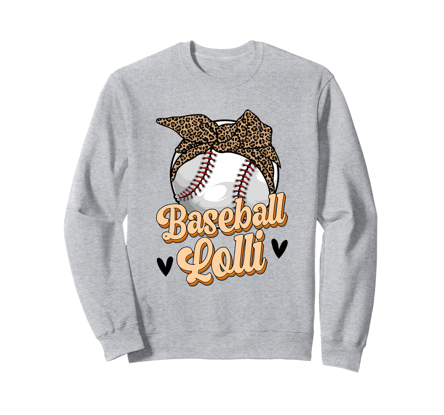 Baseball Lolli Leopard Grandma Lolli Sweatshirt - Minimalist Print Unisex - T-Shirt, Sweatshirt, Hoodie