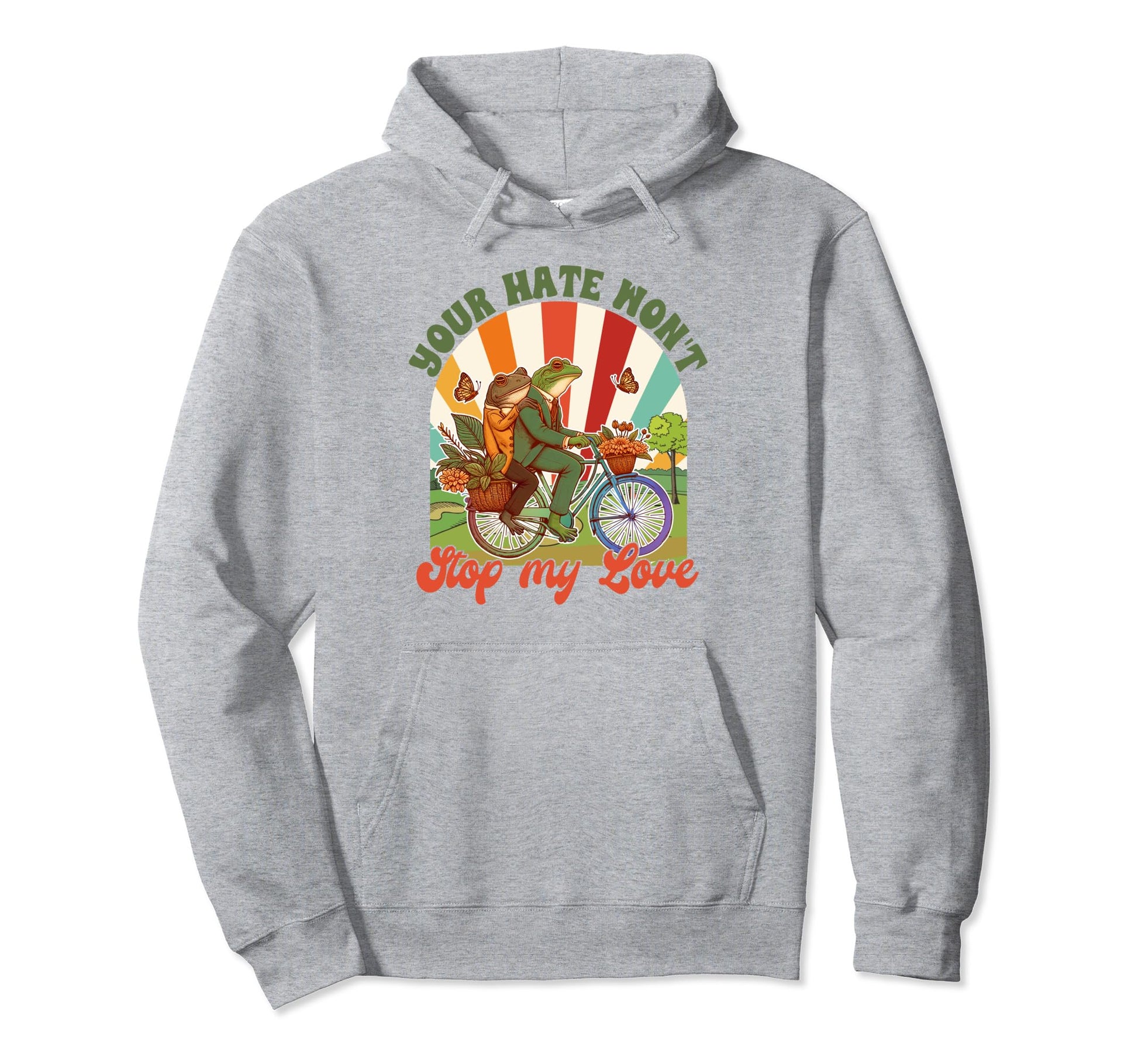 Gay Pride Lgbt Frog Toad Your Hate Hoodie - Streetwear Style for Adults - T-Shirt, Sweatshirt, Hoodie