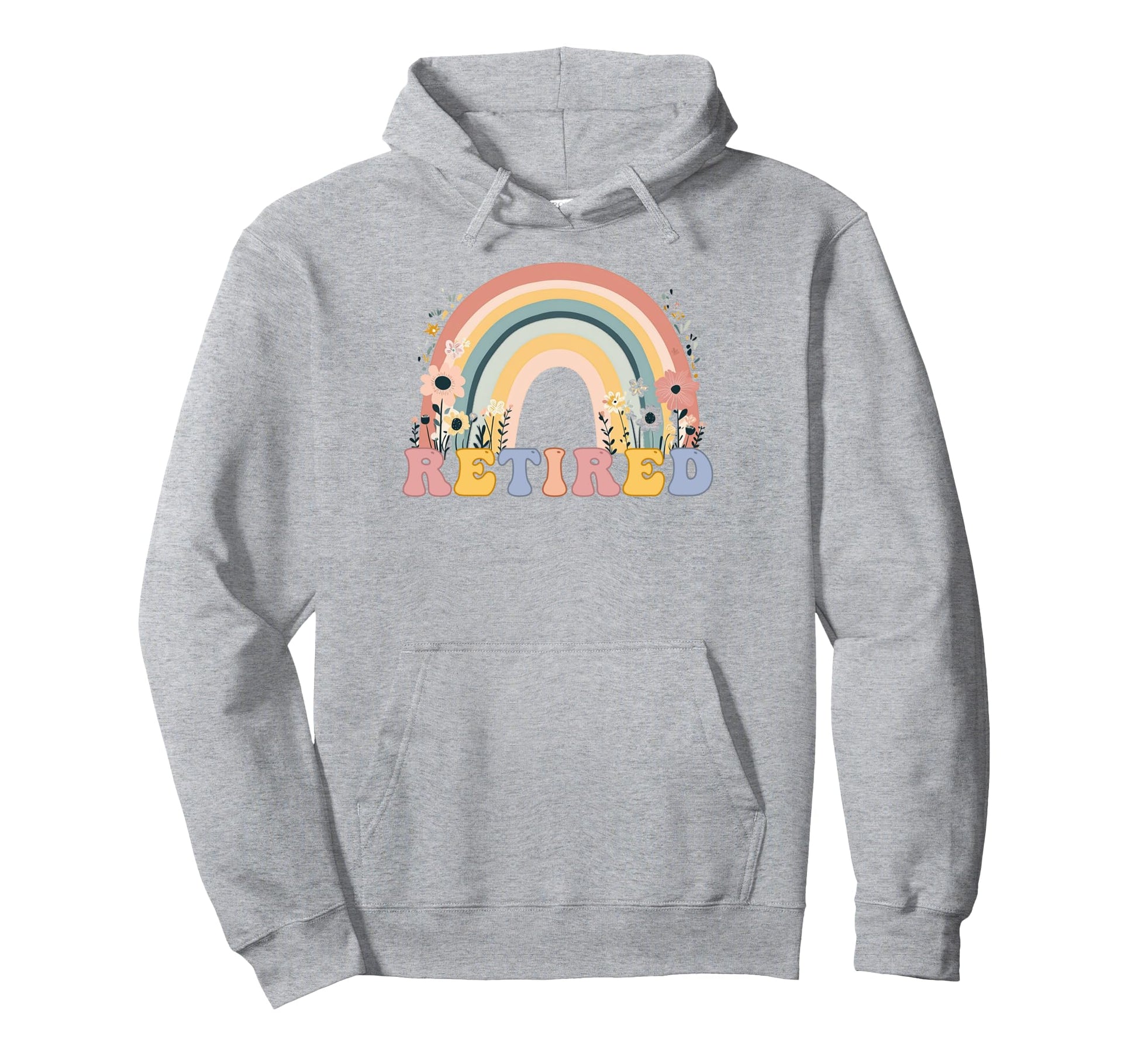 Retired Rainbow Groovy Retirement Her 25L54 Hoodie - Novelty Apparel Unisex - T-Shirt, Sweatshirt, Hoodie
